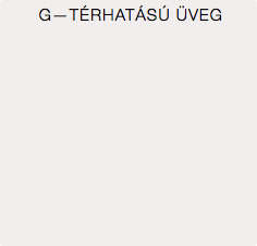 G—TÉRHATÁSÚ ÜVEG 